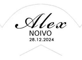 Par de Cabides de Madeira Personalizados Com Seu Nome - Para Casamento e Eventos