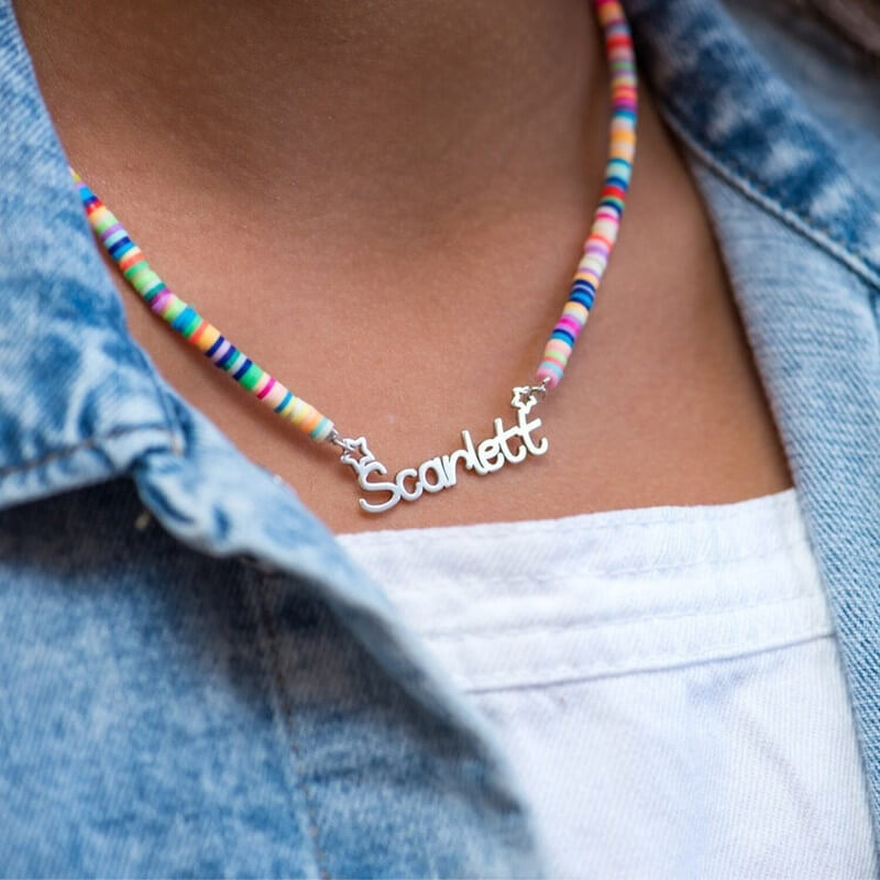 Colar Infantil Personalizado Com Seu Nome
