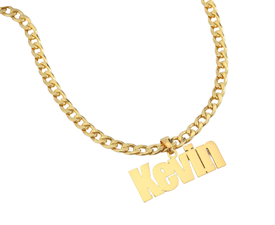 Colar Rapper Funkeiro Em Inox Personalizado Com Seu Nome