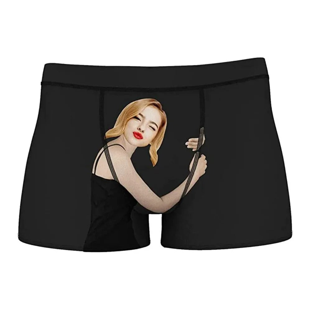 Cueca Boxer Personalizada Com Sua Foto - Possessiva