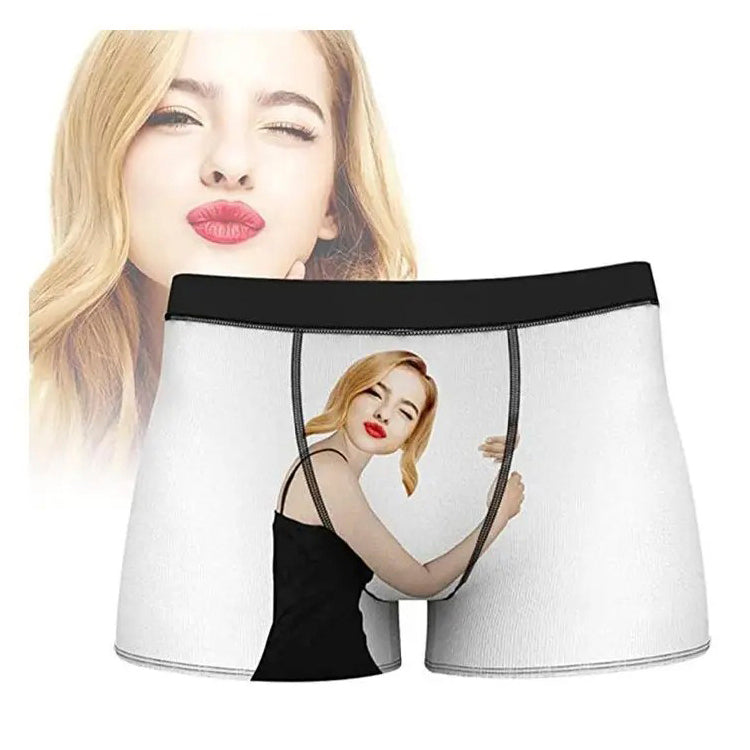 Cueca Boxer Personalizada Com Sua Foto - Possessiva