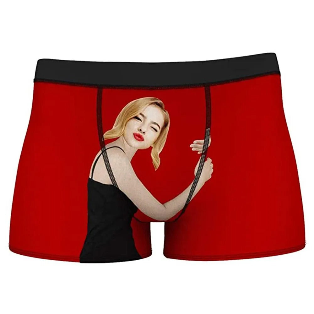 Cueca Boxer Personalizada Com Sua Foto - Possessiva