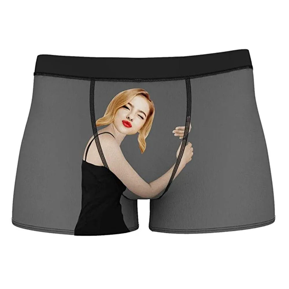 Cueca Boxer Personalizada Com Sua Foto - Possessiva