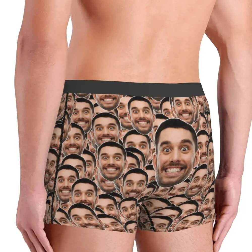 Cueca Boxer Personalizada Com Sua Foto - Preenchida