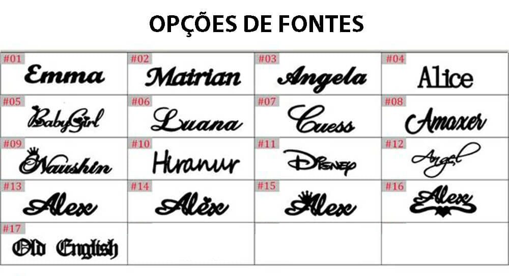 Pingente Corações Personalizado Com Os Nomes da Sua Família