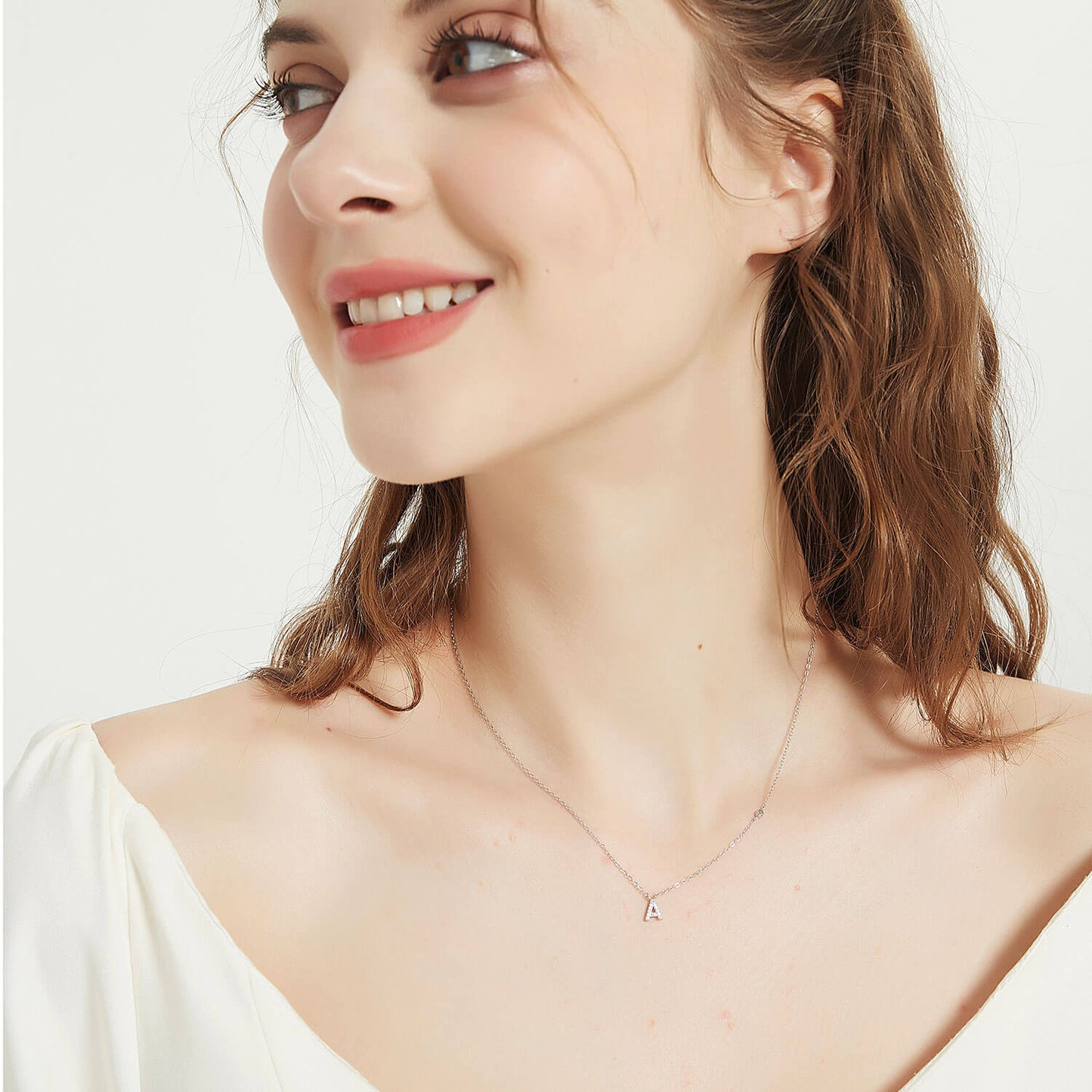 Pingente de Prata Personalizado Com a Inicial do Seu Nome