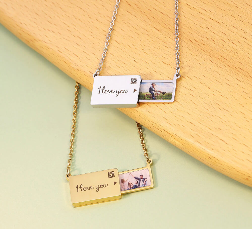Pingente Envelope Personalizado Com Sua Foto