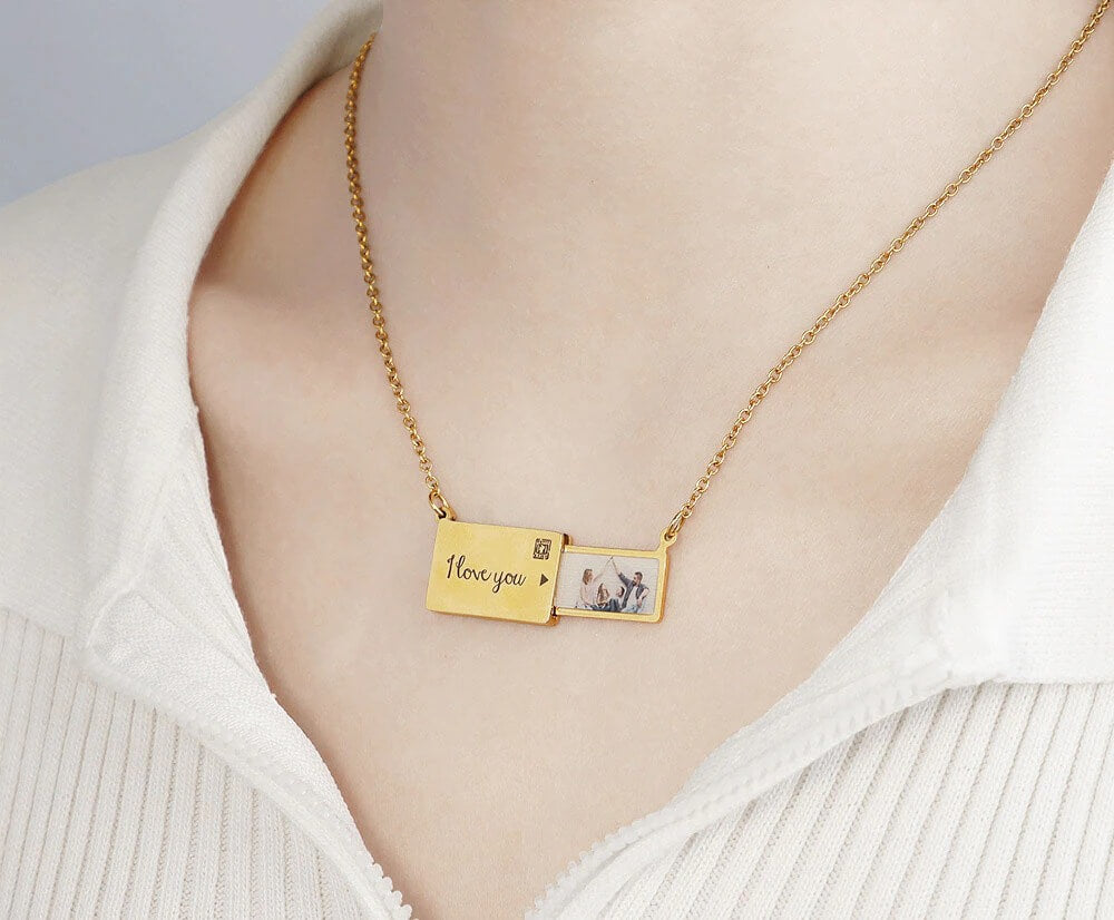 Pingente Envelope Personalizado Com Sua Foto