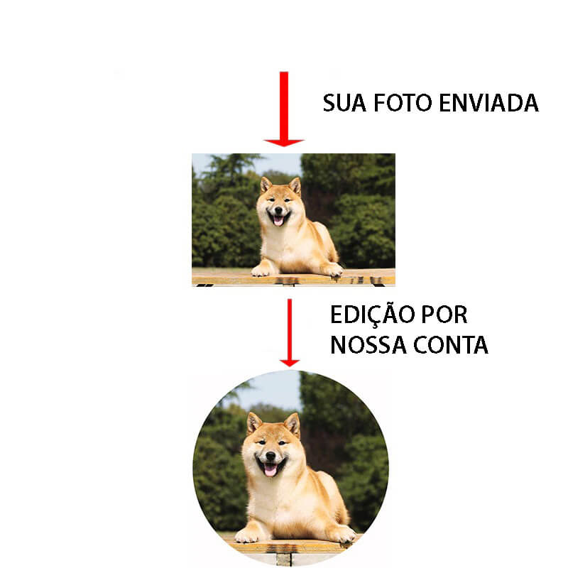 Pingente Personalizado Com a Foto do Seu Pet
