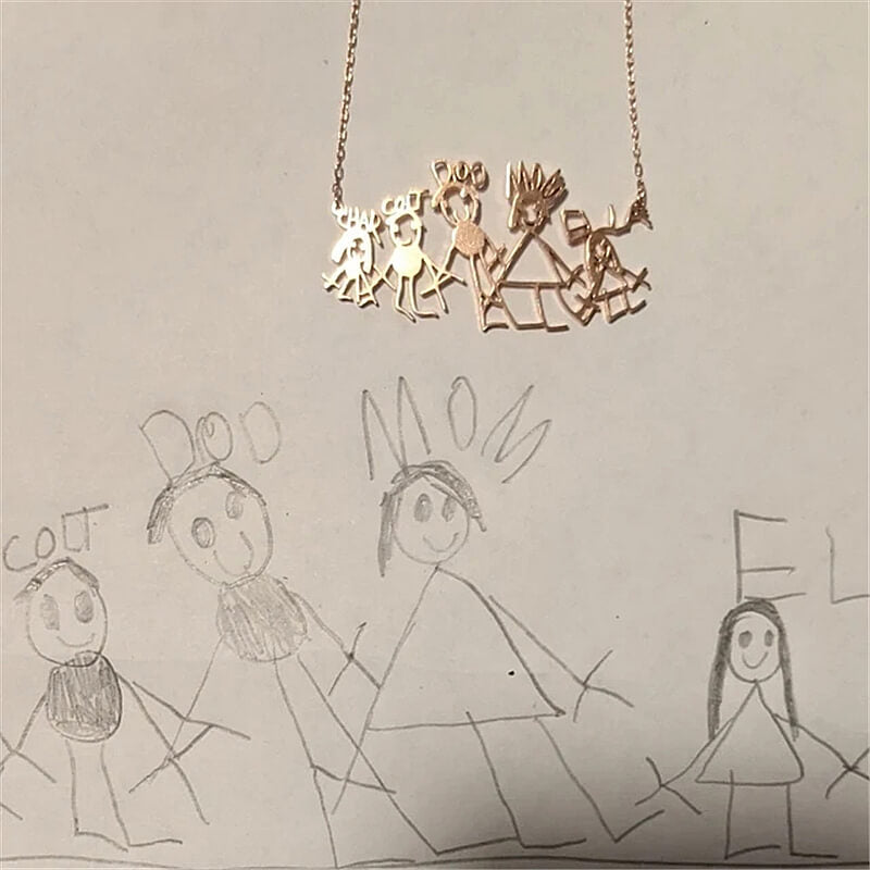 Pingente Personalizado Com o Desenho do Seu Filho