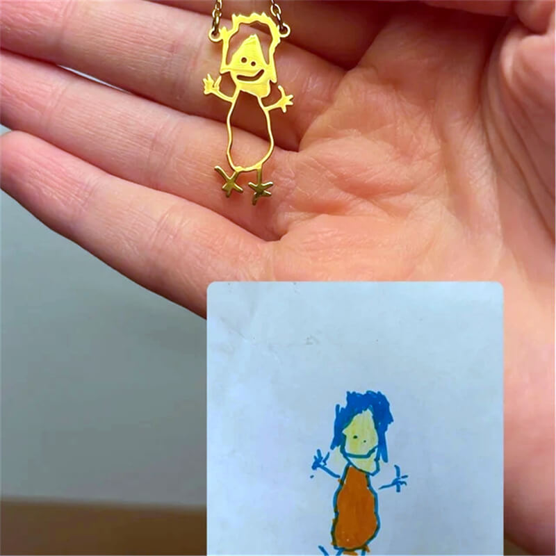 Pingente Personalizado Com o Desenho do Seu Filho