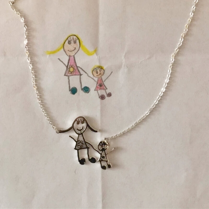 Pingente Personalizado Com o Desenho do Seu Filho