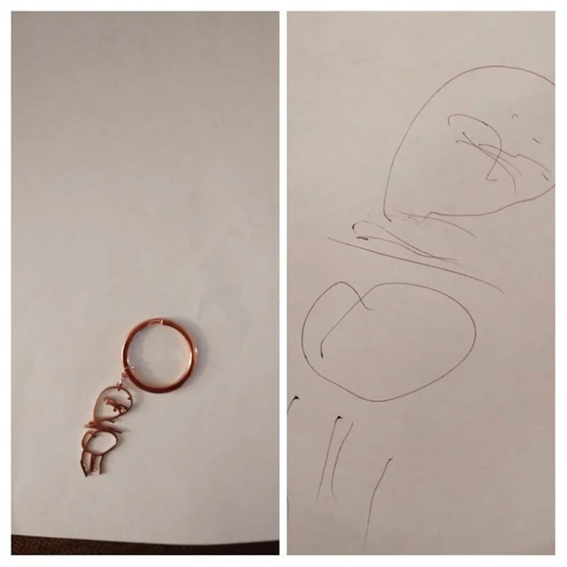 Pingente Personalizado Com o Desenho do Seu Filho