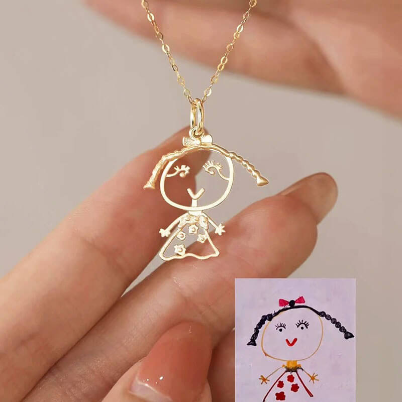 Pingente Personalizado Com o Desenho do Seu Filho