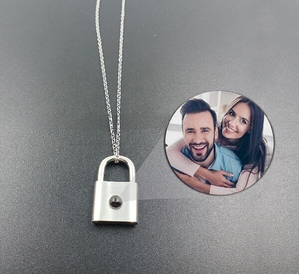 Pingente Personalizado Com Sua Foto - Cadeado