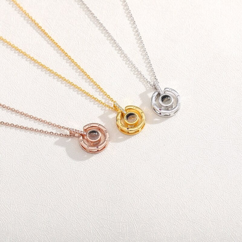 Pingente Personalizado Com Sua Foto - Círculo Romano