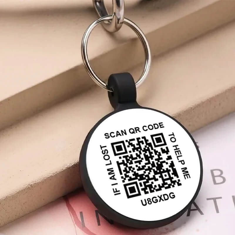 Plaquinha de Identificação Para Cães e Gatos Com QR Code