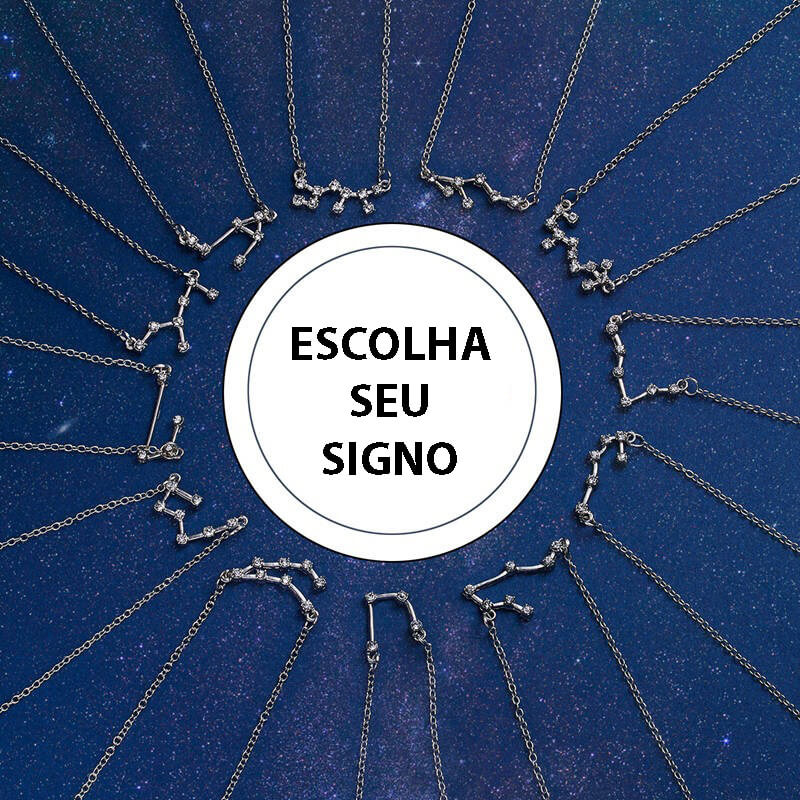 Pulseira Constelação do Zodíaco Com Seu Signo