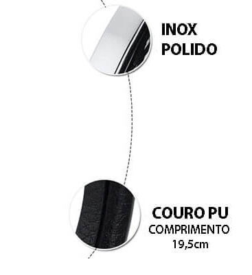 Pulseira Masculina de Couro Com Inox Personalizada Com Seu Nome