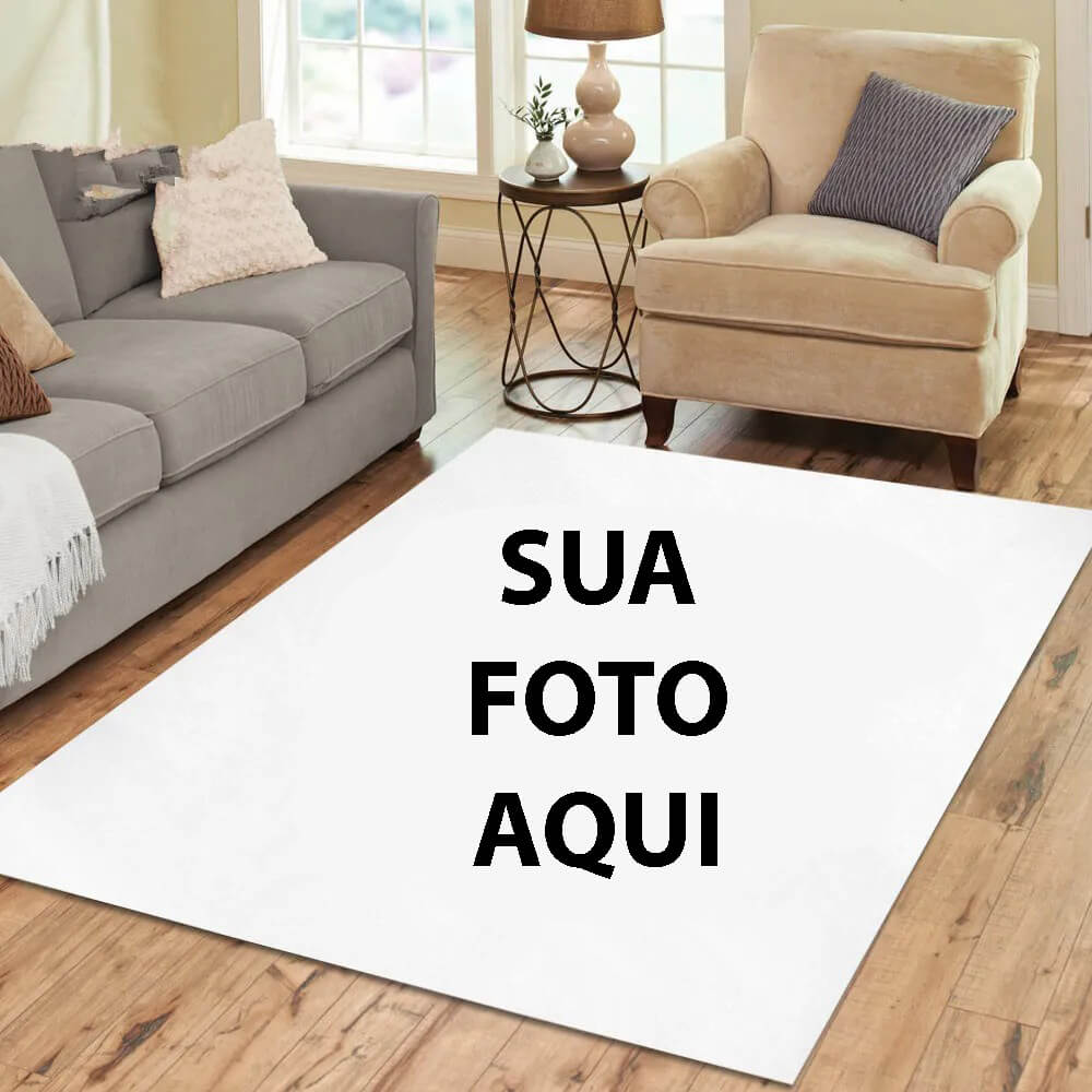 Tapete Grande Para Sala Personalizado Com Sua Foto