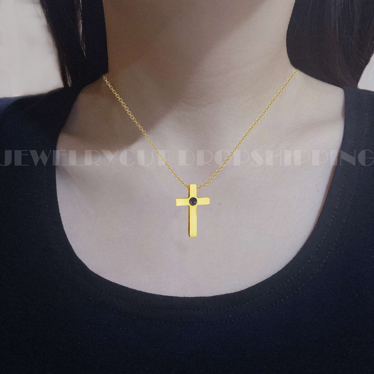 Chaveiro Com Cruz Personalizado Com Sua Foto