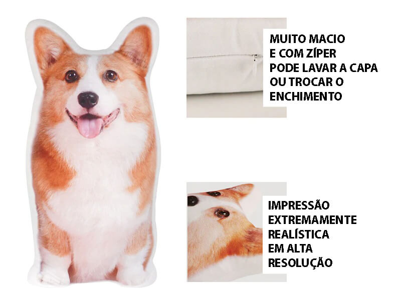 Almofada Personalizada Com a Foto do Seu Pet