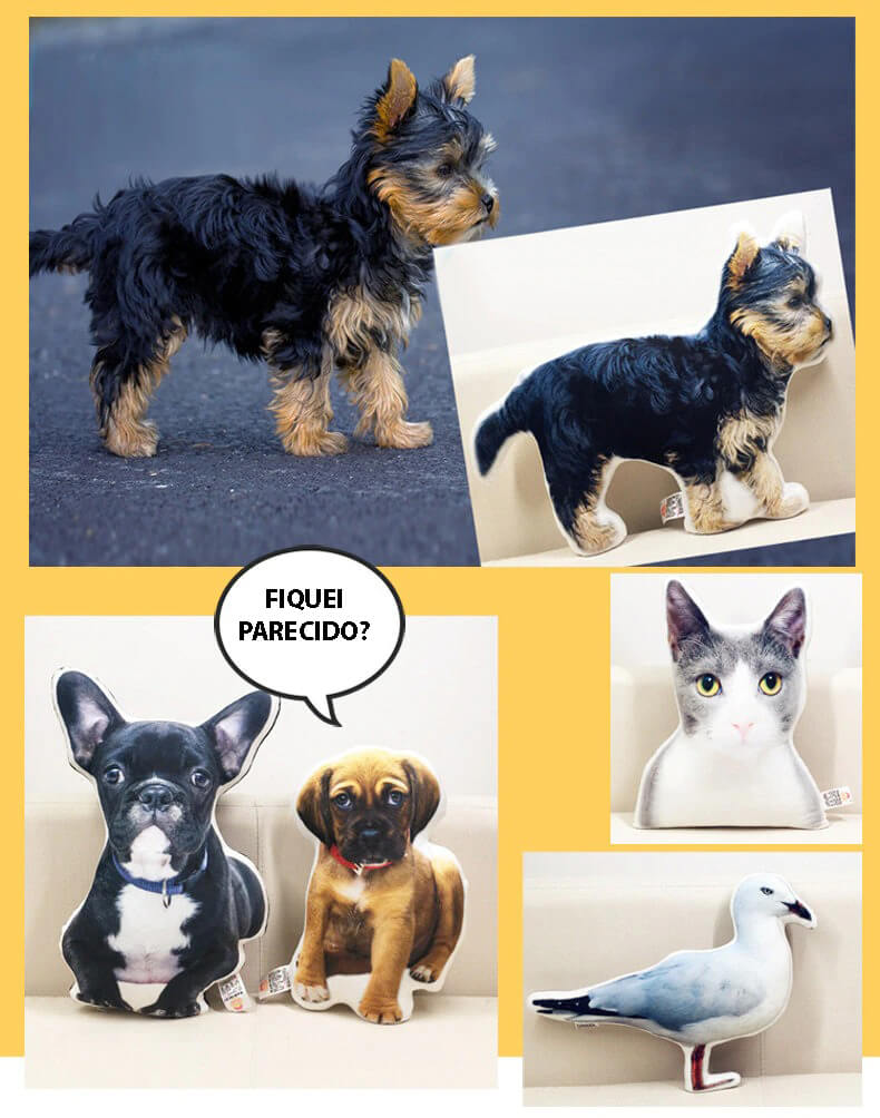 Almofada Personalizada Com a Foto do Seu Pet