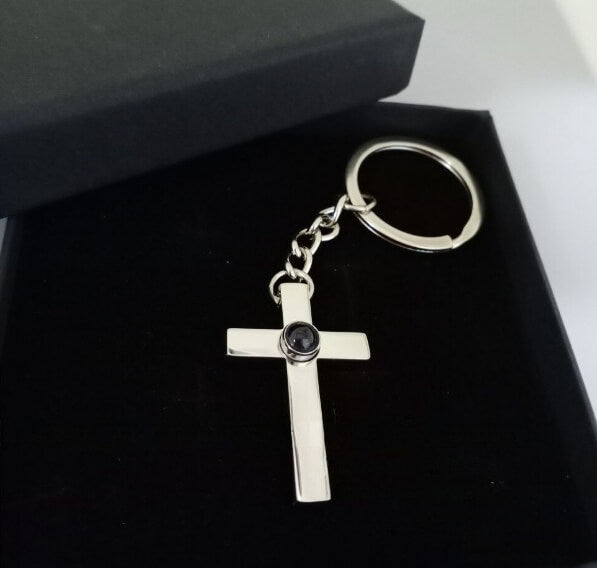 Chaveiro Com Cruz Personalizado Com Sua Foto