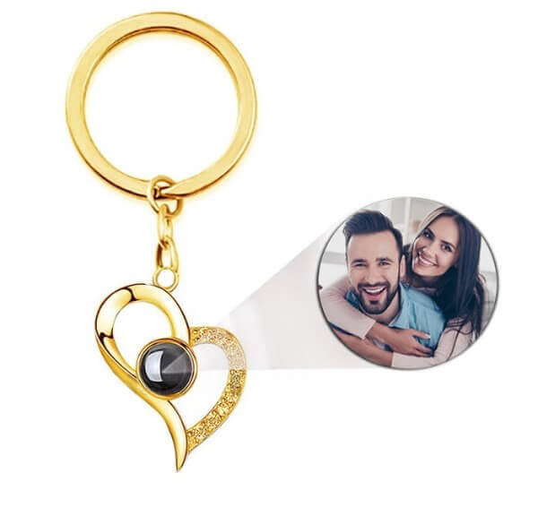 Chaveiro Coração Torto Personalizado Com Sua Foto