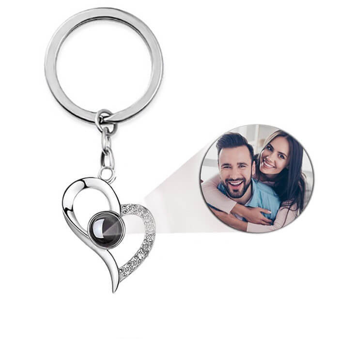 Chaveiro Coração Torto Personalizado Com Sua Foto