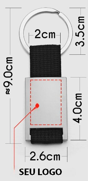 Chaveiro Masculino Personalizado Com Seu Texto ou Logo