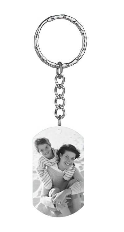 Chaveiro Plaquinha de Metal Personalizada Com Sua Foto