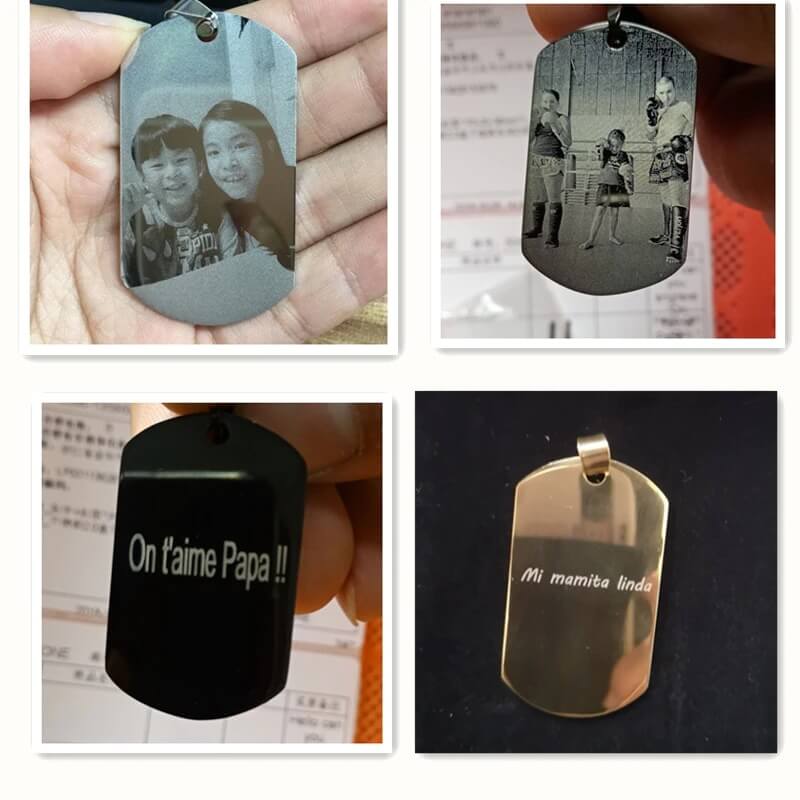 Chaveiro Plaquinha de Metal Personalizada Com Sua Foto