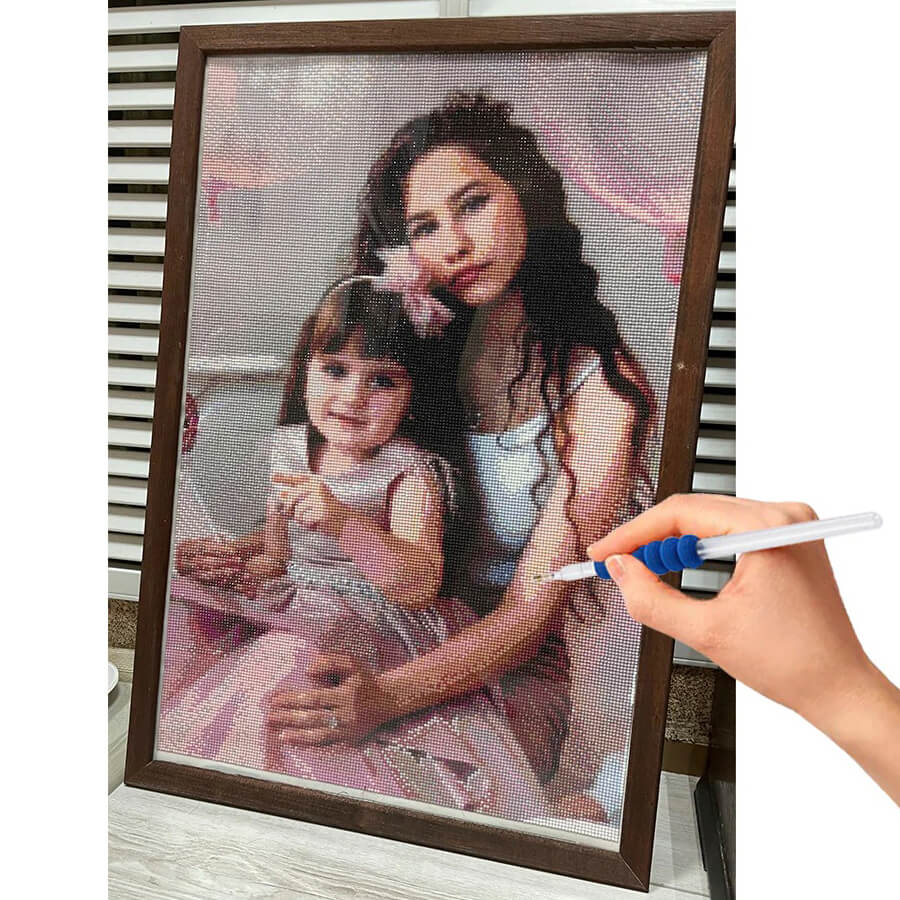 Kit de Miçangas Para Fazer Mosaico Personalizado Com Sua Foto - Faça Você Mesmo