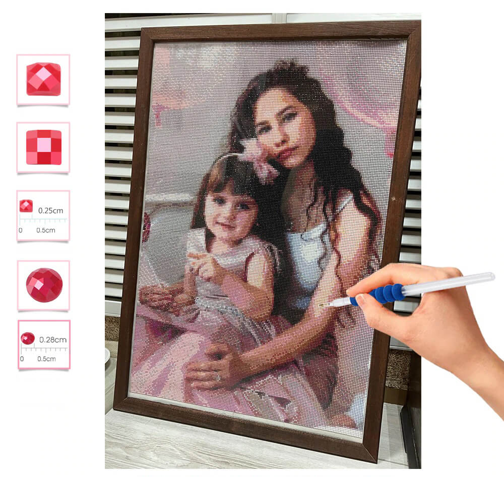 Kit de Miçangas Para Fazer Mosaico Personalizado Com Sua Foto - Faça Você Mesmo