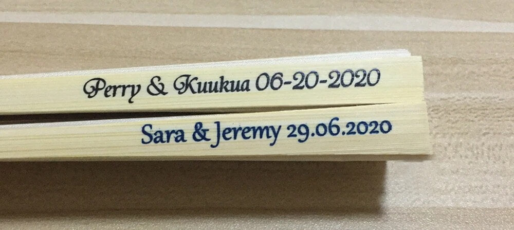 Leques Personalizados Com Nomes dos Noivos - Para Casamento