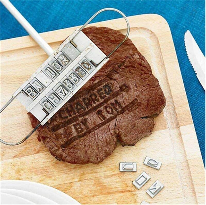 Marcador de Carne Para Churrasco - Seu Nome Na Carne