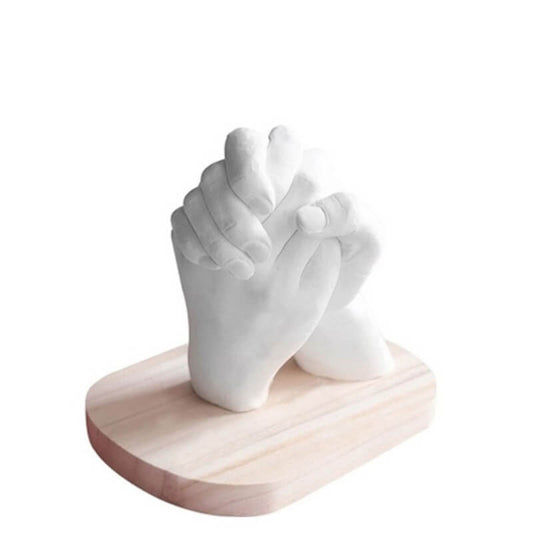 Molde e Gesso Para Fazer Escultura das Mãos em 3D